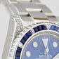 MINT Rolex Submariner Date Blue DIAMOND SAPPHIRE Bezel Lugs 40mm Oyster 116610