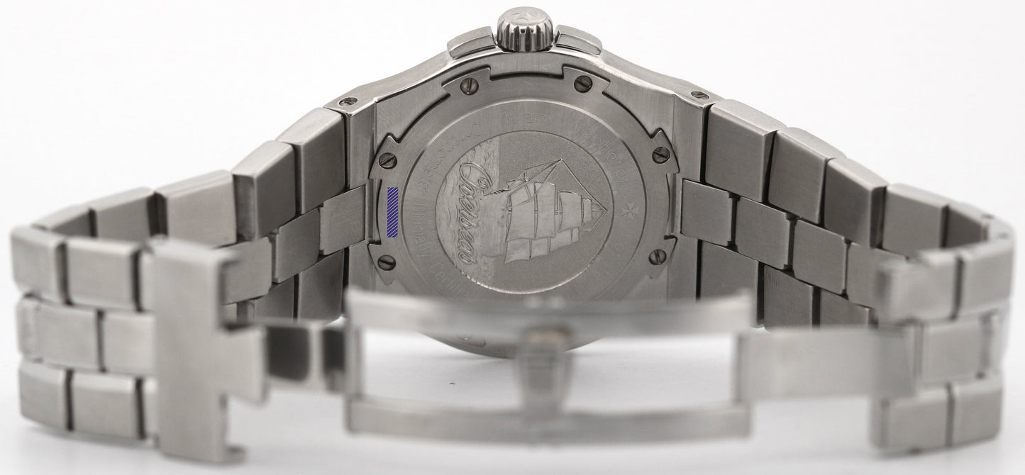 Vacheron Constantin Overseas 37mm BLACK Stainless Steel Automatic Watch 42042