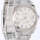 Rolex Oyster Perpetual Date PAPERS Steel Silver 34mm Fluted 115234 Watch BOX