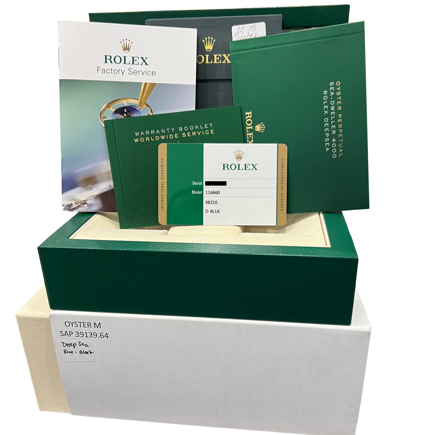 PAPERS Rolex Sea-Dweller Deepsea 'James Cameron' Blue 116660 44mm Dive Watch BOX