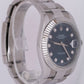 MINT PAPERS Rolex DateJust DIAMOND Stainless Steel Blue 41mm Watch 126334 B+P