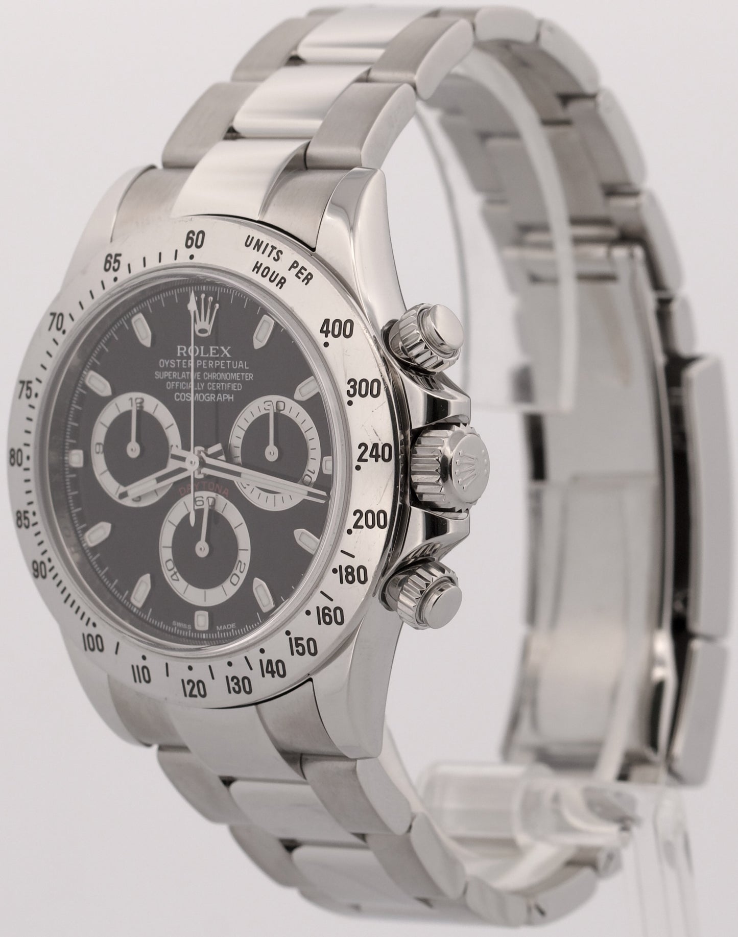 2014 PAPERS Rolex Daytona Cosmograph BLACK Steel BLUE LUME 40mm 116520 Watch BOX
