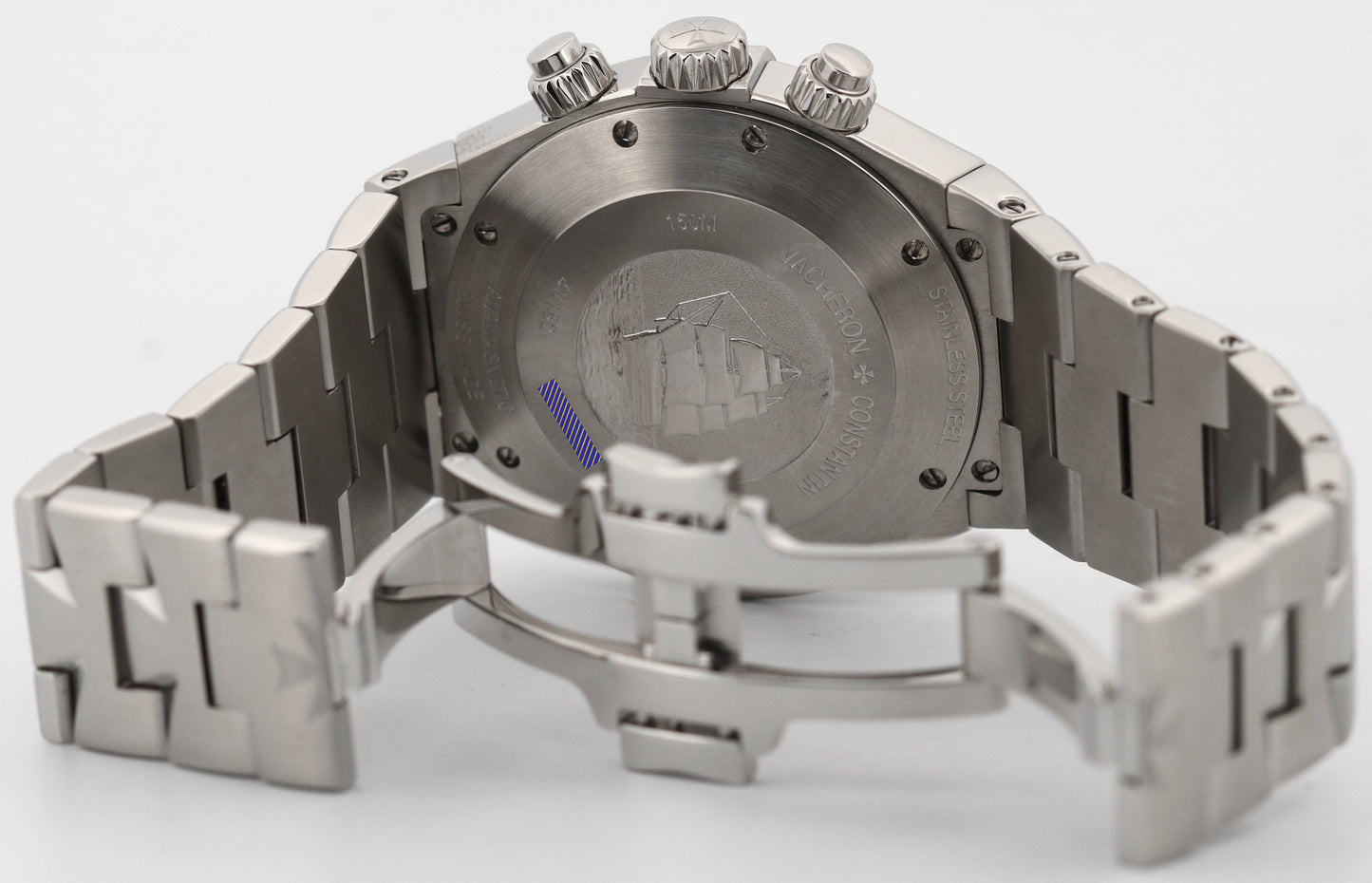 PAPERS Vacheron Constantin Overseas Chronograph BLUE 42mm Stainless Steel 49150