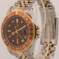 VINTAGE 1971 Rolex GMT-Master BROWN 18K Gold Steel ROOT BEER Jubilee 40mm 1675