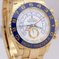 Rolex Yacht-Master II White 18K Yellow Gold 44mm Blue Ceramic Dive Watch 116688
