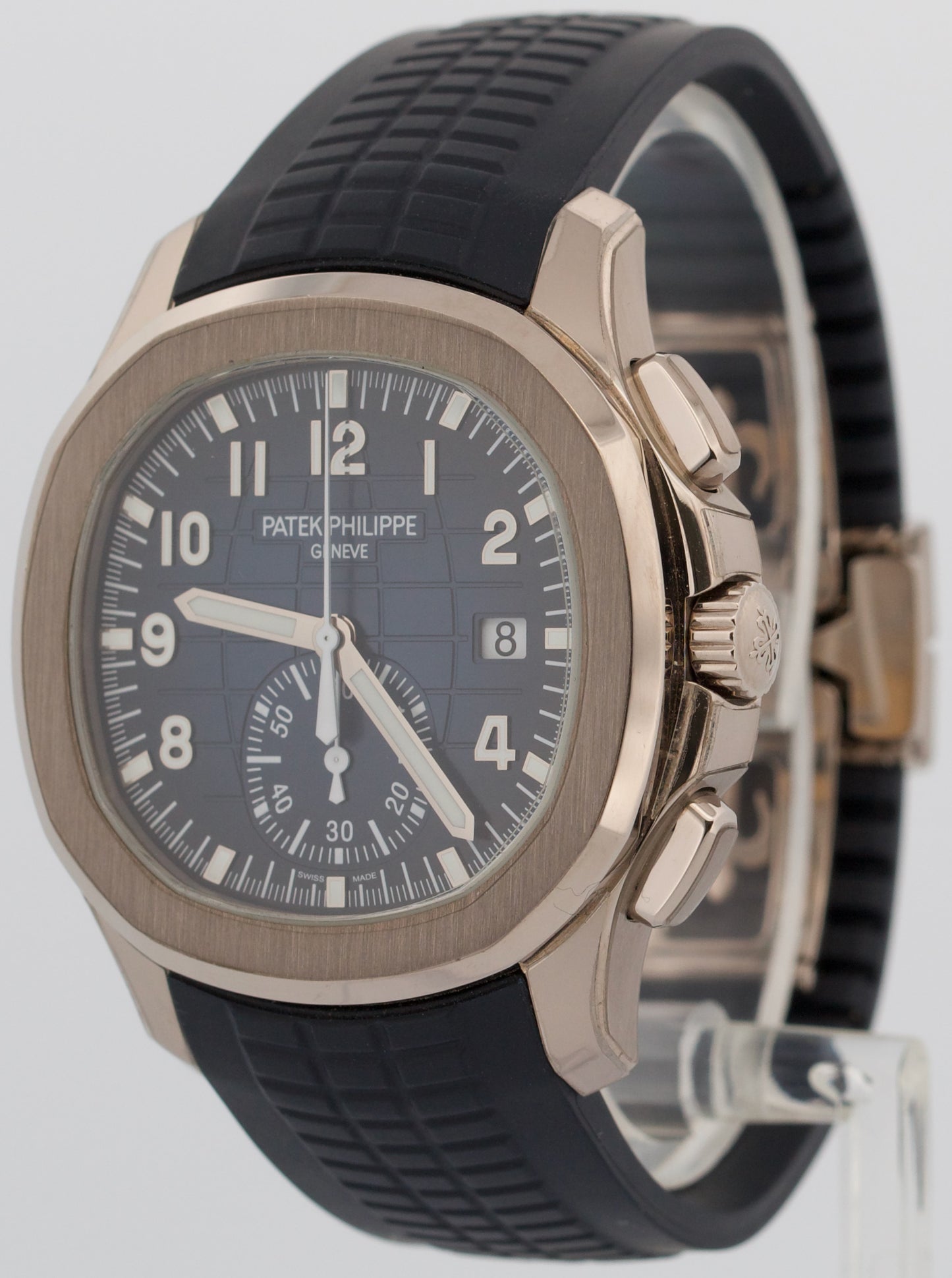 2022 PAPERS Patek Philippe Aquanaut BLUE 18K White Gold 42.2mm 5968G-001 BOX