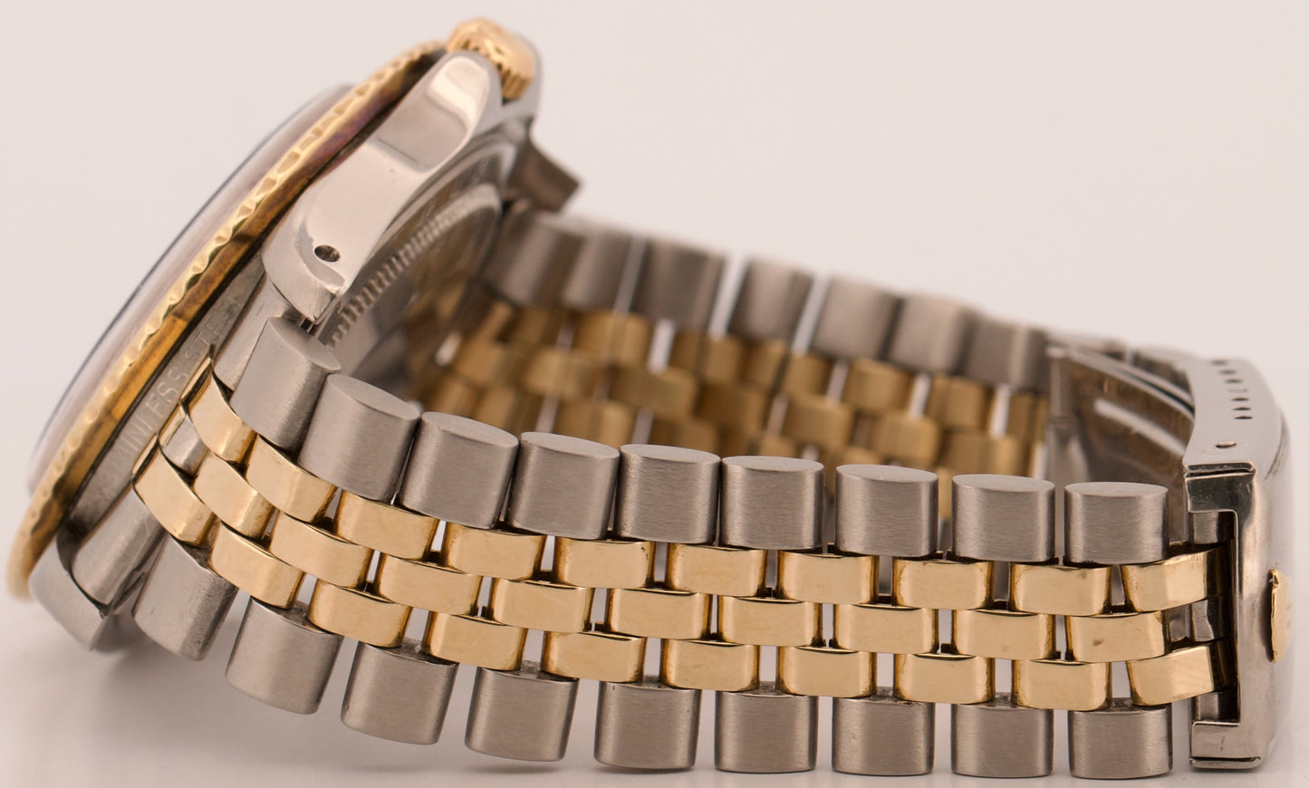VINTAGE 1971 Rolex GMT-Master BROWN 18K Gold Steel ROOT BEER Jubilee 40mm 1675