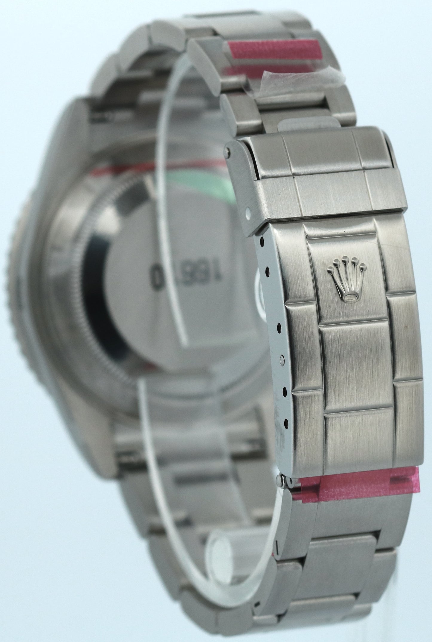 NOS STICKERED PAPERS Rolex Submariner 40mm KERMIT Green NO-HOLES 16610 V BOX