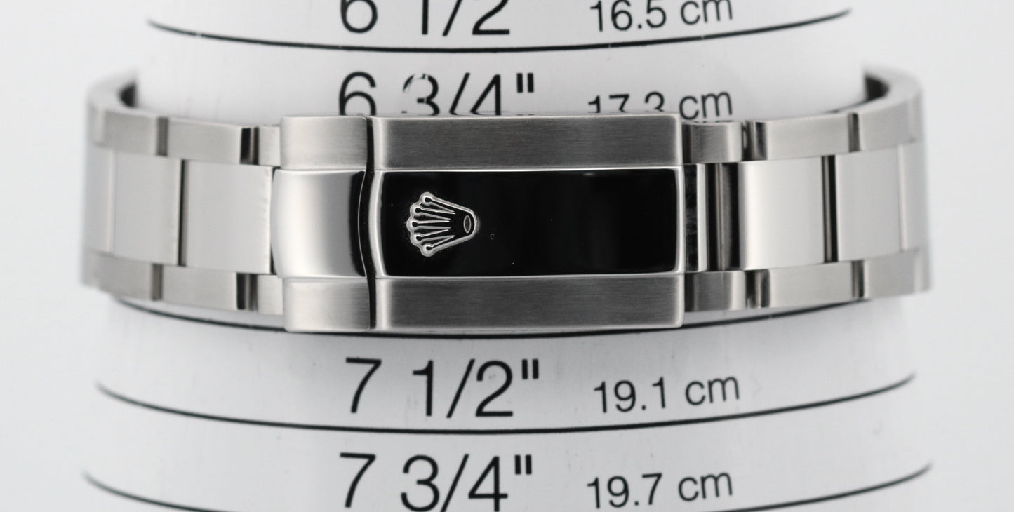 PAPERS Rolex DateJust 36mm SILVER Stainless Steel Smooth Oyster 116200 Watch BOX