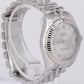 MINT Ladies Rolex DateJust 31mm PAPERS Silver White Gold Steel Watch 178274 B+P