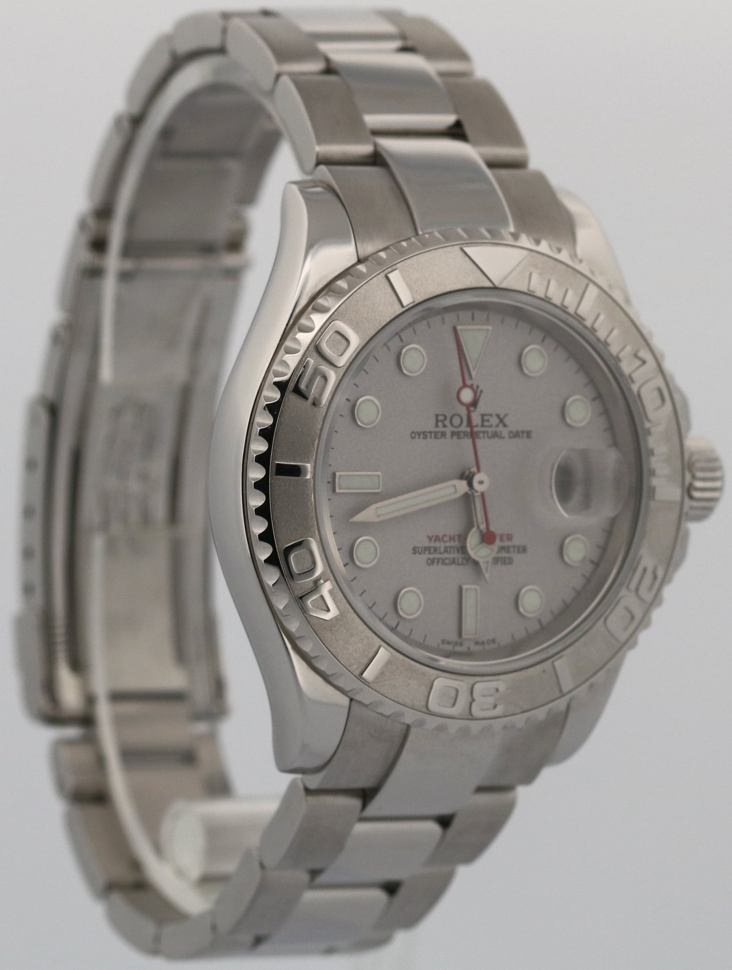 Rolex Yacht-Master PLATINUM Stainless Steel 40mm Oyster Date YM1 Watch 16622