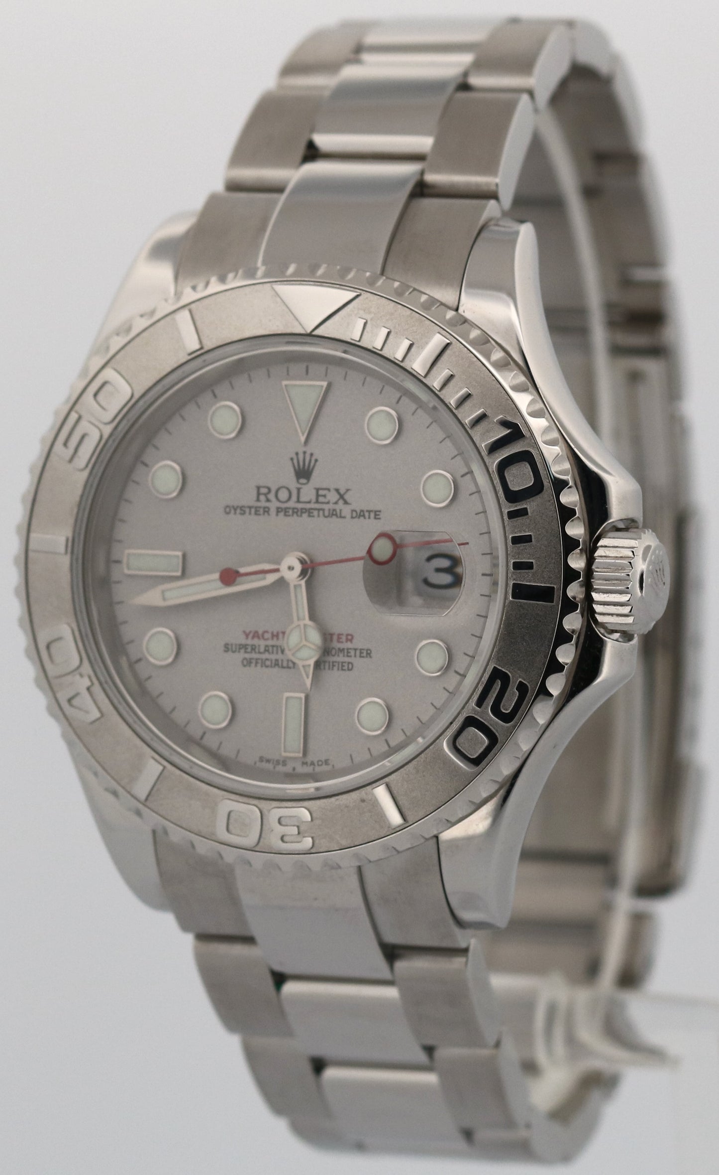 Rolex Yacht-Master PLATINUM Stainless Steel 40mm Oyster Date YM1 Watch 16622