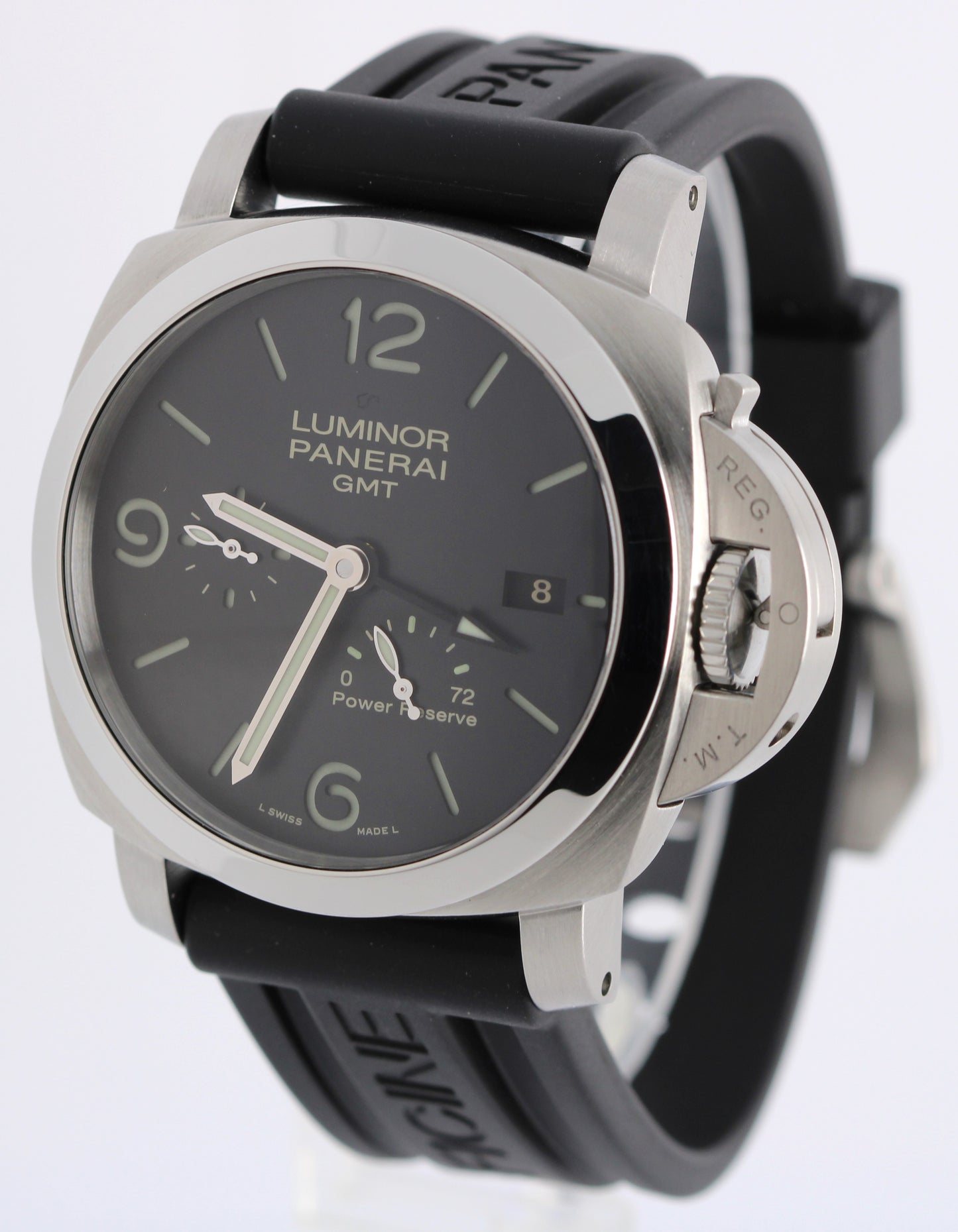 Panerai Luminor 1950 3 Days GMT Power Reserve Acciacio Black 44mm PAM00321 Watch