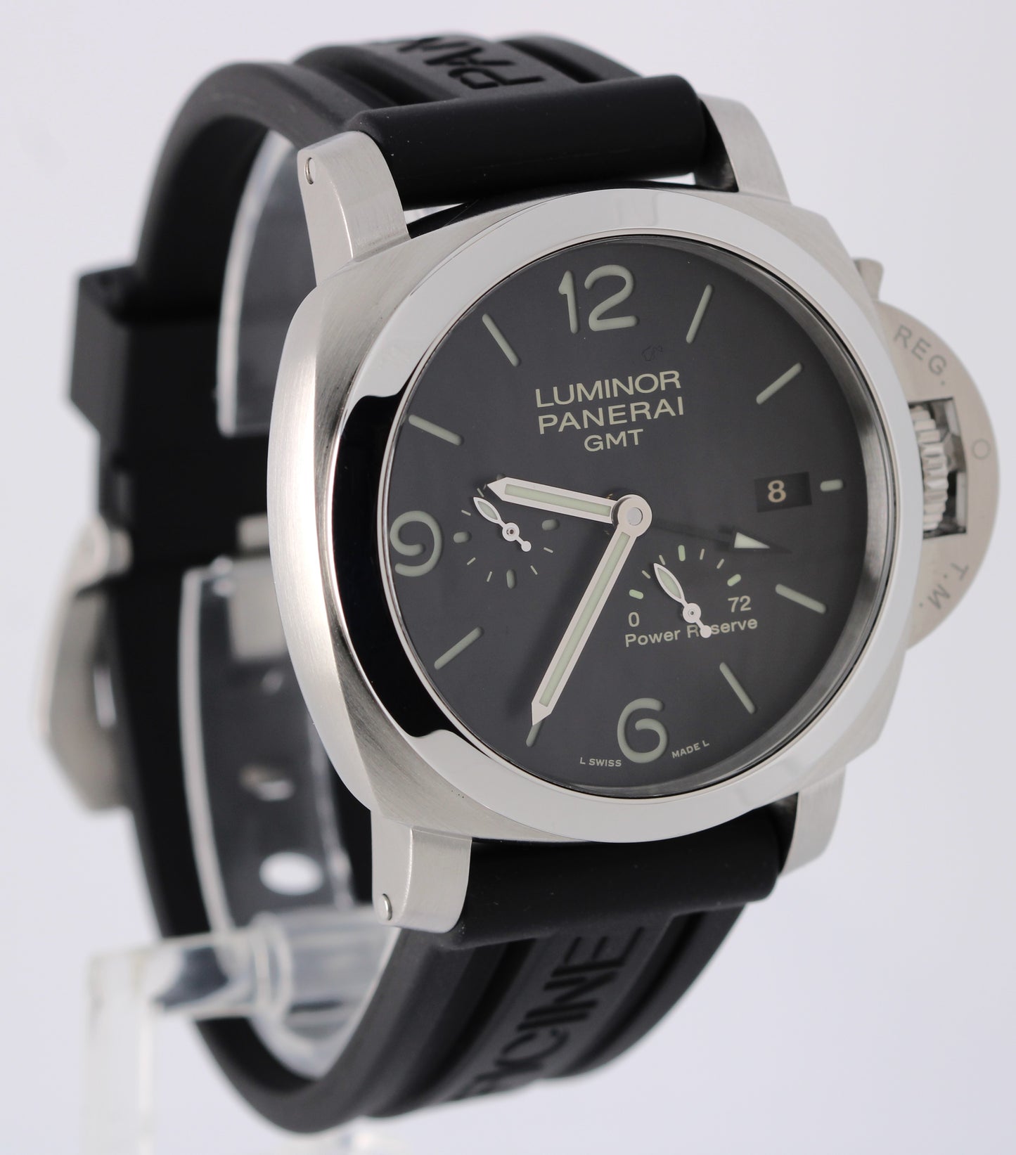 Panerai Luminor 1950 3 Days GMT Power Reserve Acciacio Black 44mm PAM00321 Watch