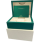 Rolex DateJust II BLUE Stainless Steel 18K Fluted Oyster 41mm Watch 116334 BOX