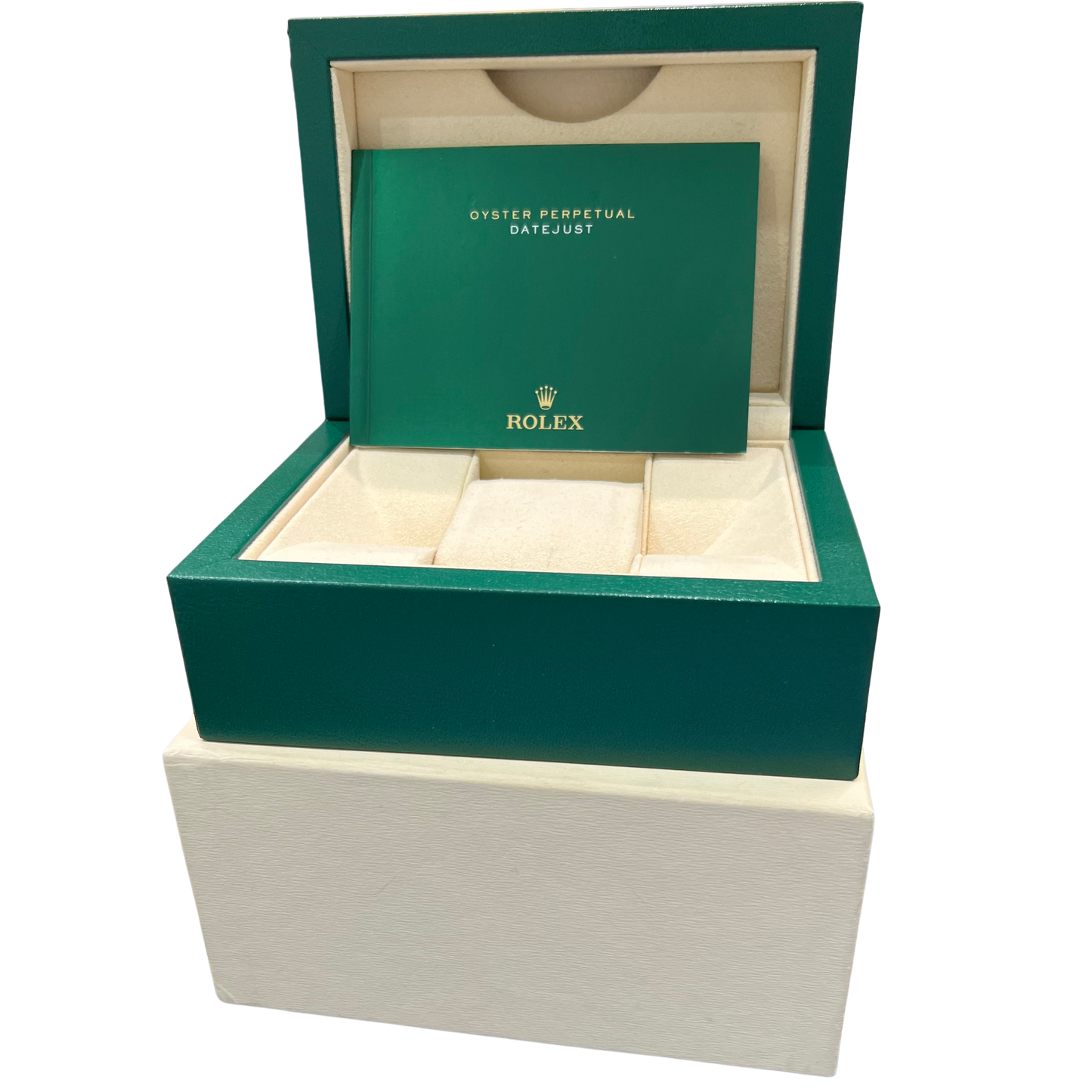 Rolex DateJust II BLUE Stainless Steel 18K Fluted Oyster 41mm Watch 116334 BOX