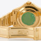 Rolex Yacht-Master 40mm WHITE 18K Yellow Gold Oyster GREEN STICKER Watch 16628