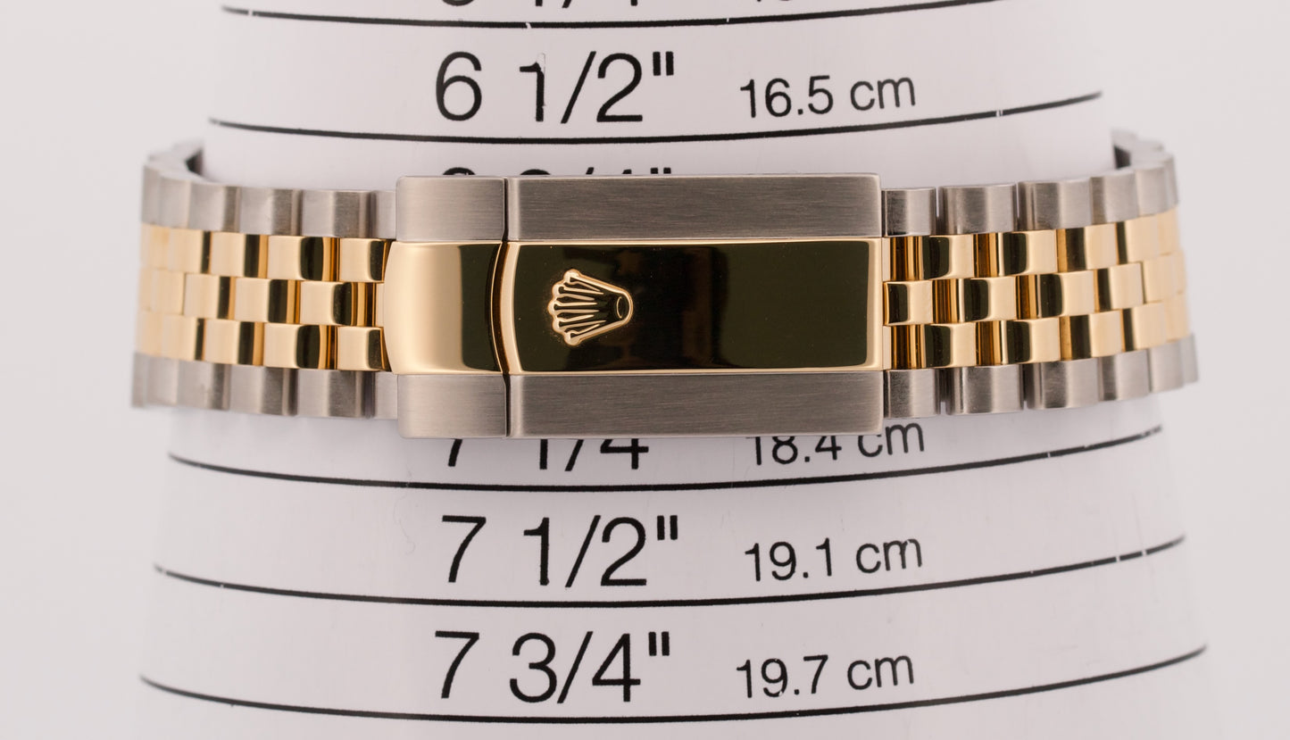 Rolex DateJust 41 WHITE 18K Yellow Gold Stainless Steel 41mm JUBILEE 126333