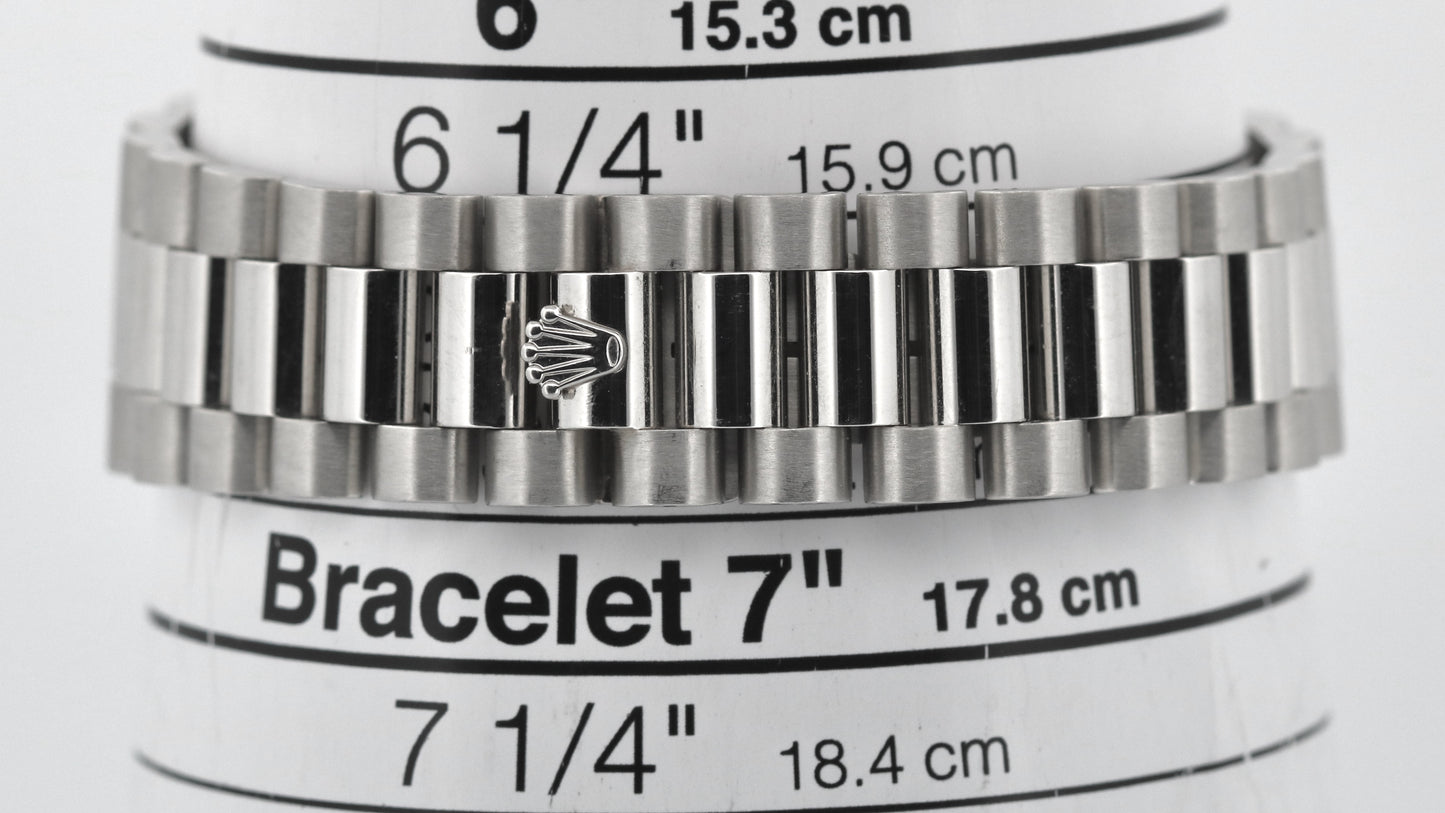 Rolex Day-Date Presidential 36mm GLACIER ICE BLUE ROMAN 950 Platinum 118206