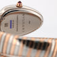 BVLGARI Bulgari Serpenti Tubogas SILVER WHITE 35mm 18K Gold Steel 102123 BOX