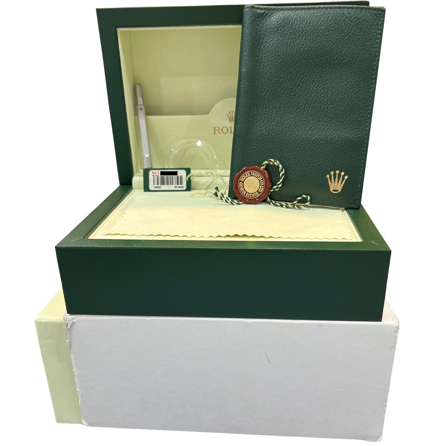 NOS Rolex Sea-Dweller 16600 40mm Black Oyster No-Holes Stainless Steel Watch BOX