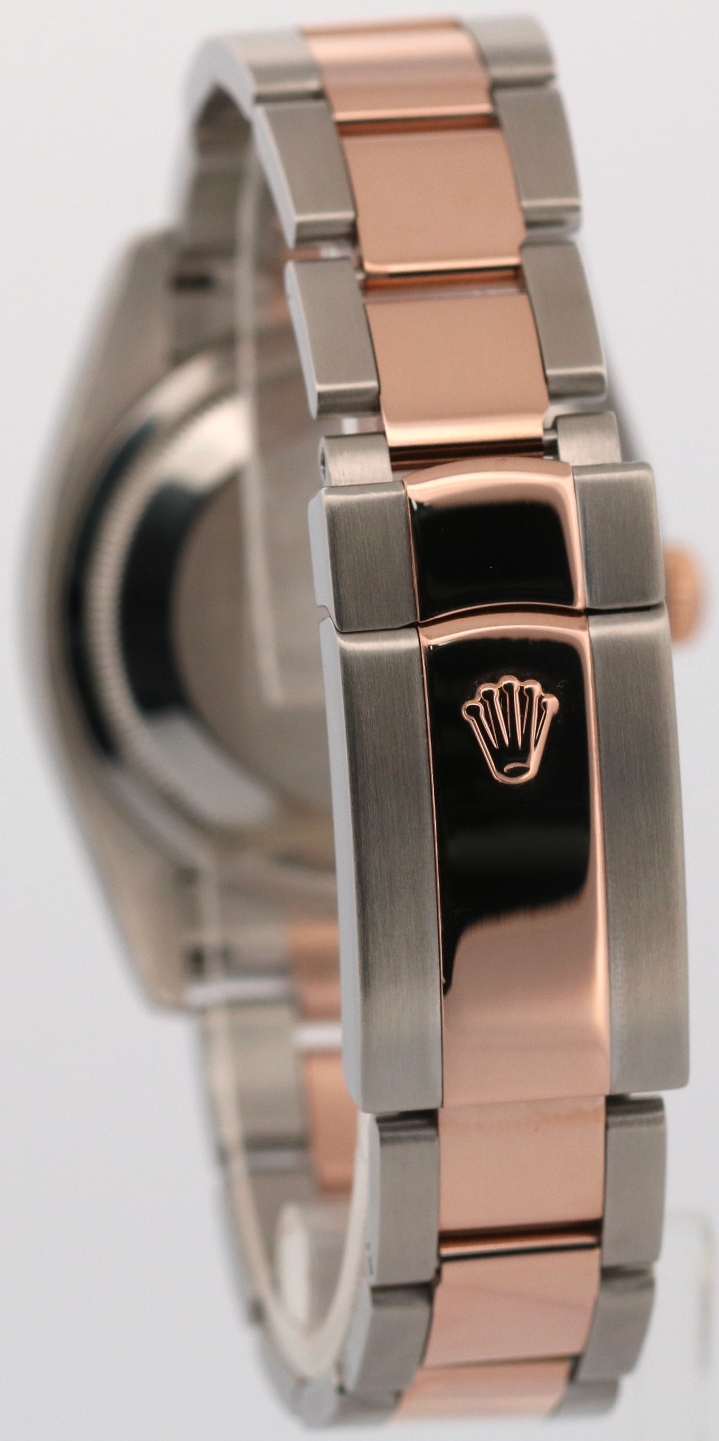 Rolex DateJust Turn-O-Graph 36mm SILVER Two-Tone 18K Rose Gold Watch 116261