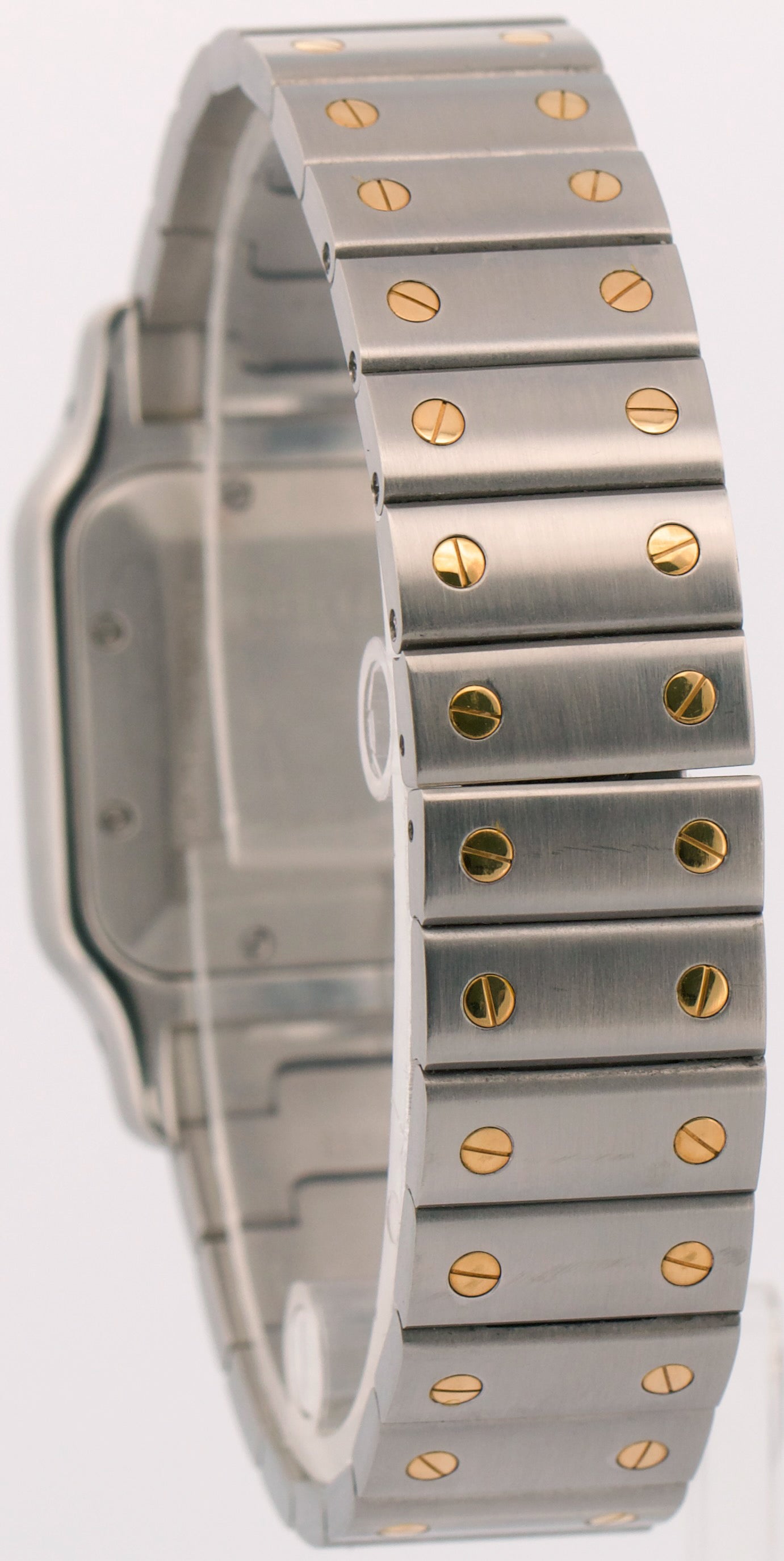 Cartier Santos Galbee 29mm SILVER GUILLOCHE 18K Steel Automatic 2319 W20058C4