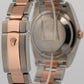 Rolex DateJust Turn-O-Graph 36mm SILVER Two-Tone 18K Rose Gold Watch 116261