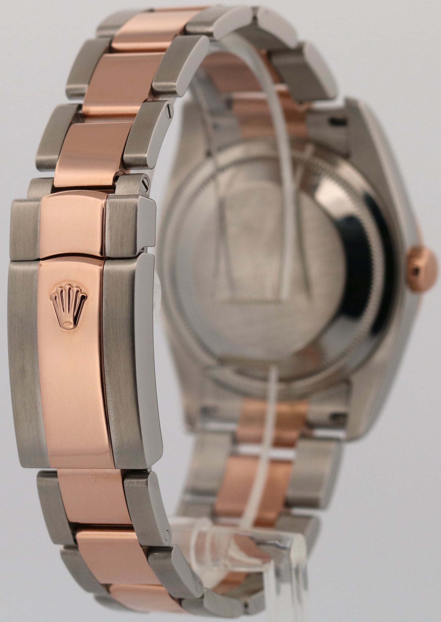 Rolex DateJust Turn-O-Graph 36mm SILVER Two-Tone 18K Rose Gold Watch 116261