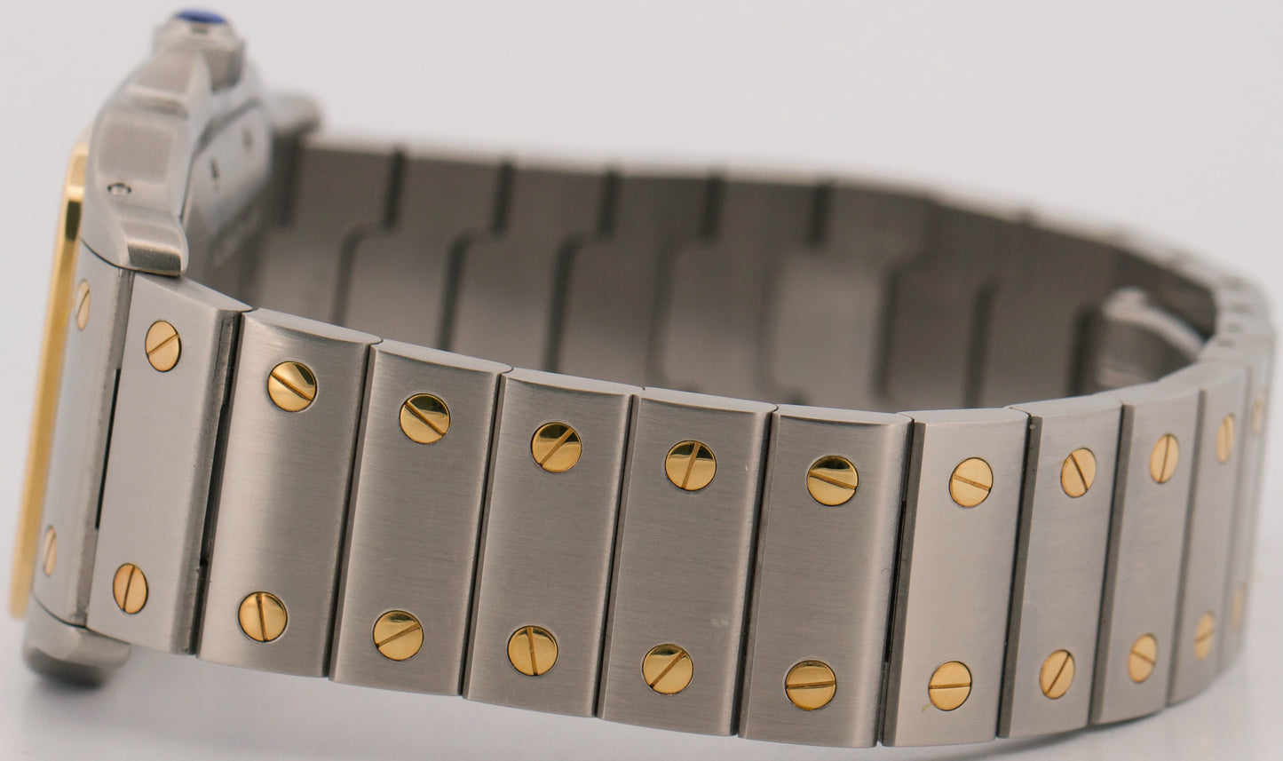 Cartier Santos Galbee 29mm SILVER GUILLOCHE 18K Steel Automatic 2319 W20058C4