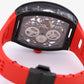 Zeroo Time T4 THE ARCHER Skeleton Black Red Steel TOURBILLON Rubber ZT004BRD BOX