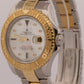 2009 PAPERS Rolex Yacht-Master FACTORY MOP DIAMOND 18K 40mm REHAUT 16623 BOX
