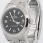 2022 PAPERS Rolex Explorer I BLACK 36mm Stainless Steel 3-6-9 Watch 124270 BOX