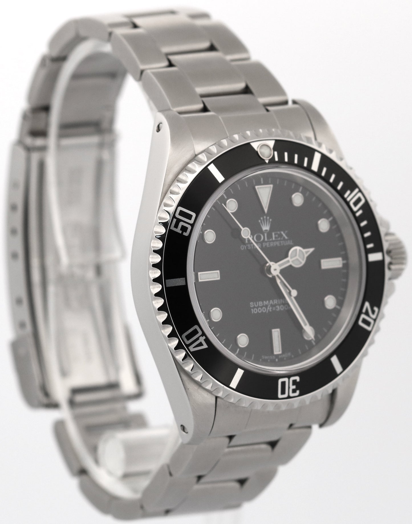 Rolex Submariner No-Date 40mm BLACK Stainless Steel Automatic Oyster Watch 14060