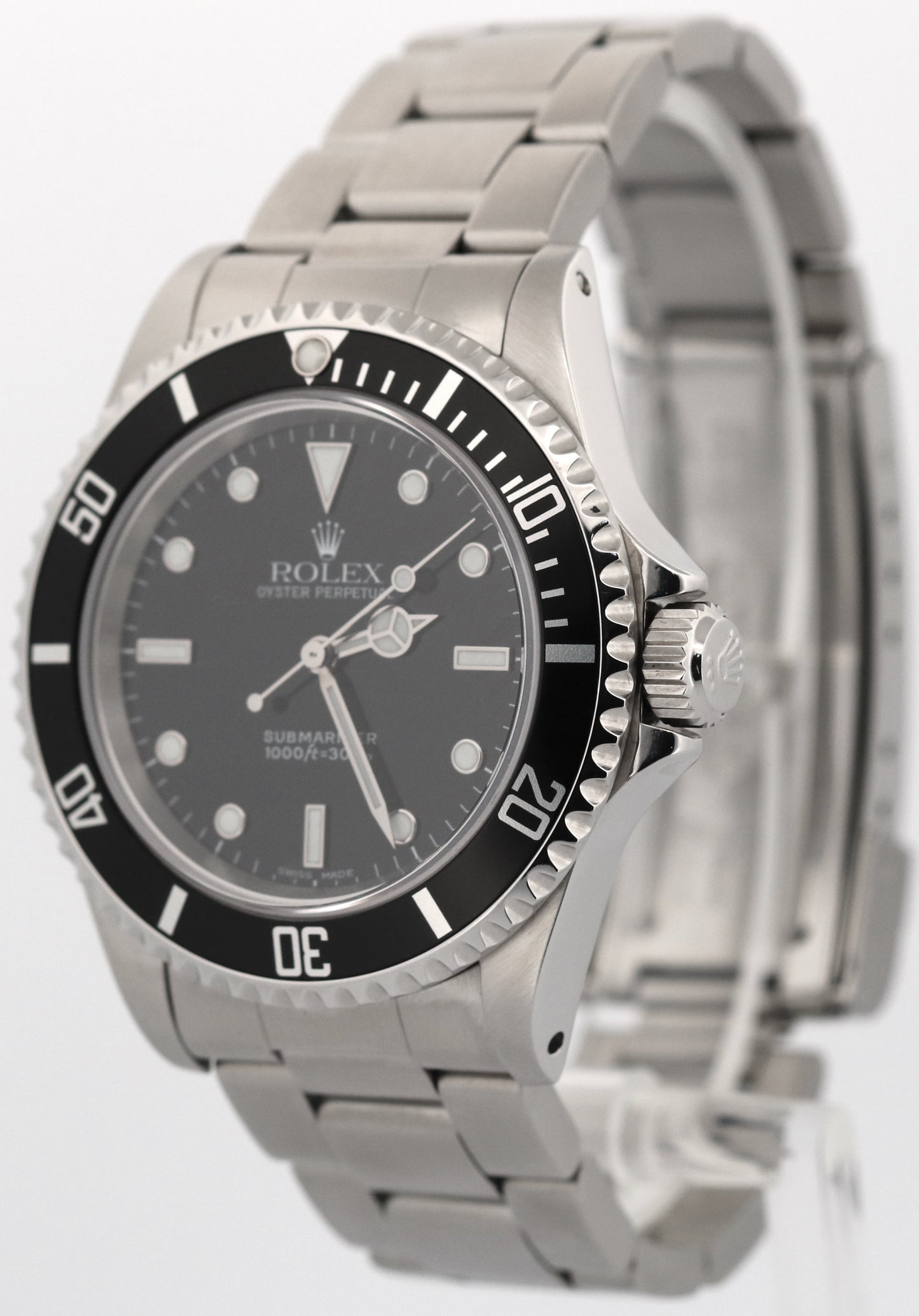 Rolex Submariner No-Date 40mm BLACK Stainless Steel Automatic Oyster Watch 14060