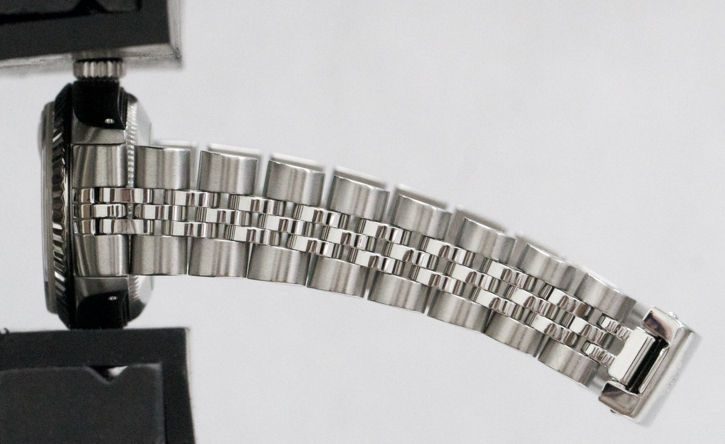 VINTAGE Ladies Rolex DateJust 26mm SILVER 18K White Gold Steel JUBILEE 69174