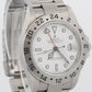 UNPOLISHED Rolex Explorer II 40mm WHITE 3168 Steel No-Holes REHAUT 16570 Watch
