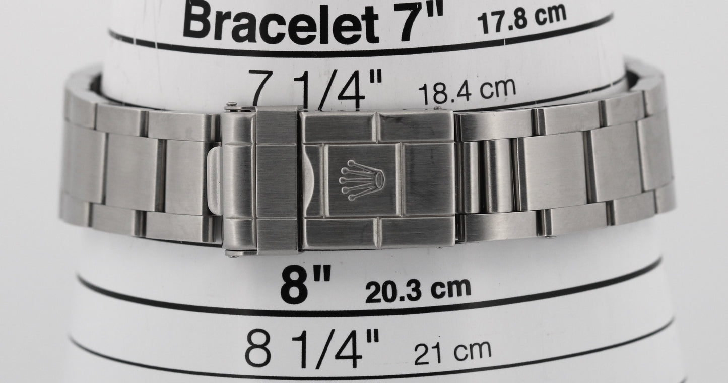 2011 CARD Rolex Explorer II 40mm BLACK 3186 NO-HOLES Rehaut Watch 16570 BOX