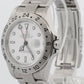 UNPOLISHED Rolex Explorer II 40mm WHITE 3168 Steel No-Holes REHAUT 16570 Watch