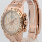 PAPERS Rolex Daytona Cosmograph IVORY 40mm 18K Rose Gold 116505 Watch BOX