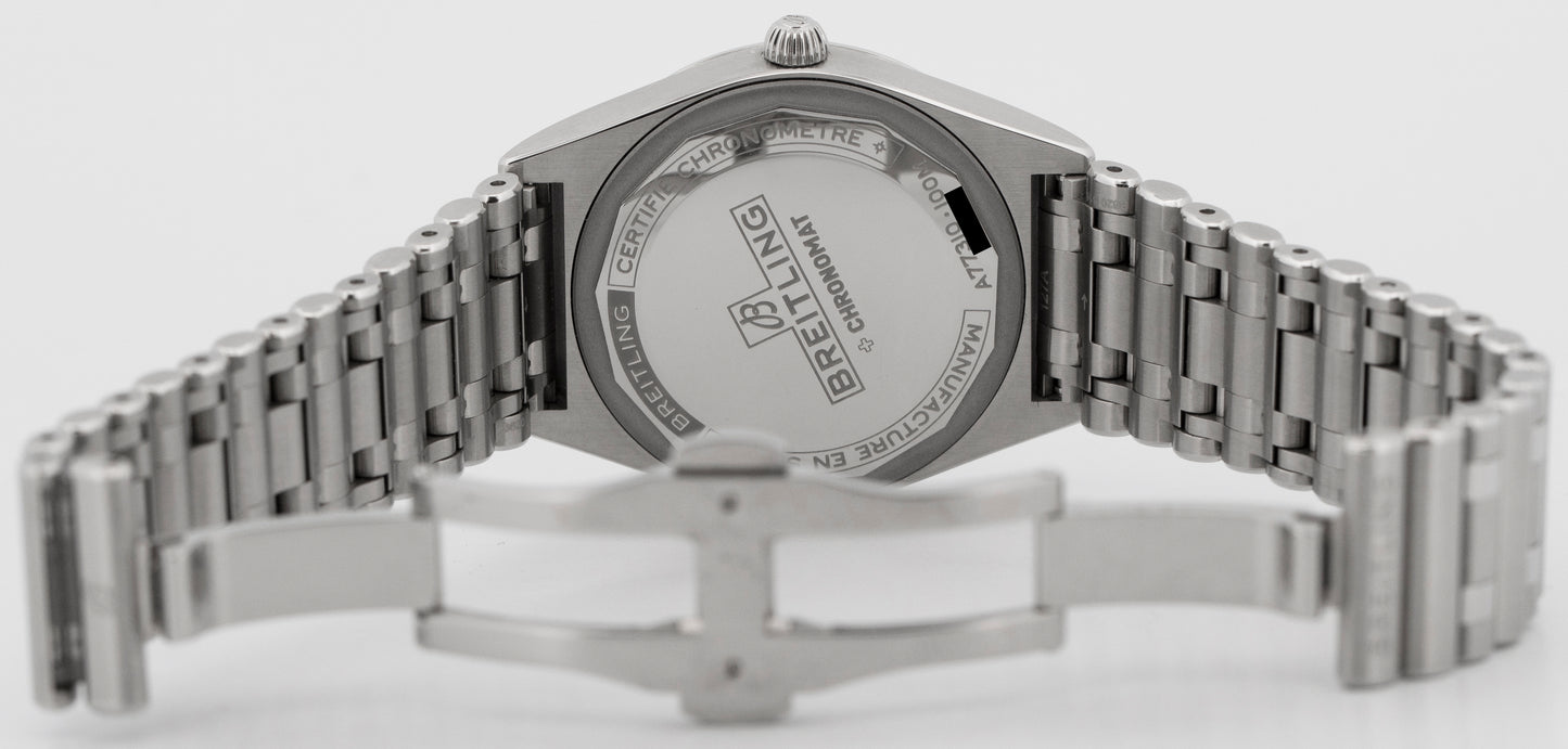 PAPERS Breitling Chronomat 32 SILVER Stainless Steel 32mm A77310 Watch BOX