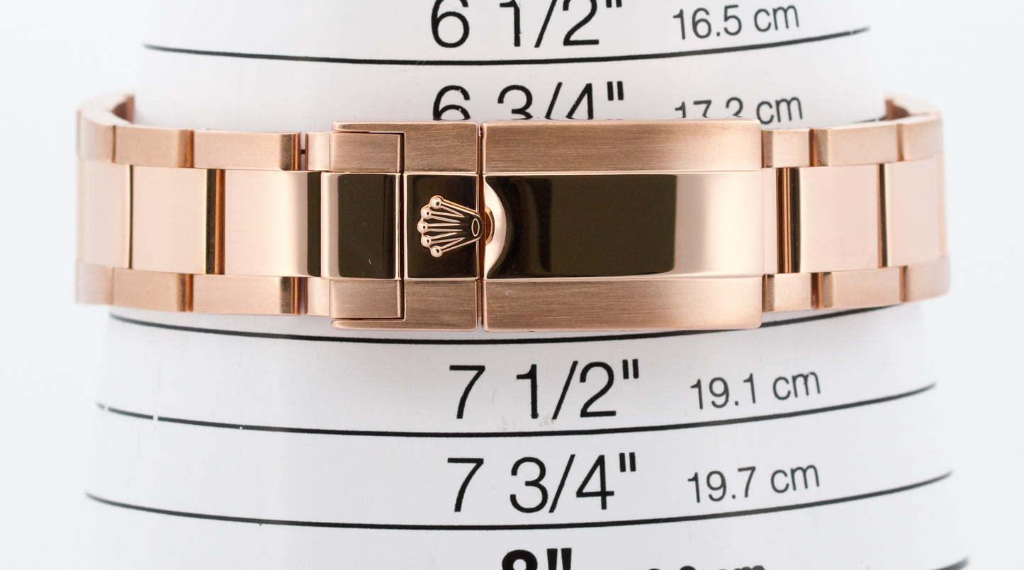 PAPERS Rolex Daytona Cosmograph IVORY 40mm 18K Rose Gold 116505 Watch BOX