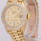 1984 Ladies Rolex DateJust President 26mm DIAMOND 18K Yellow Gold 69178 Watch