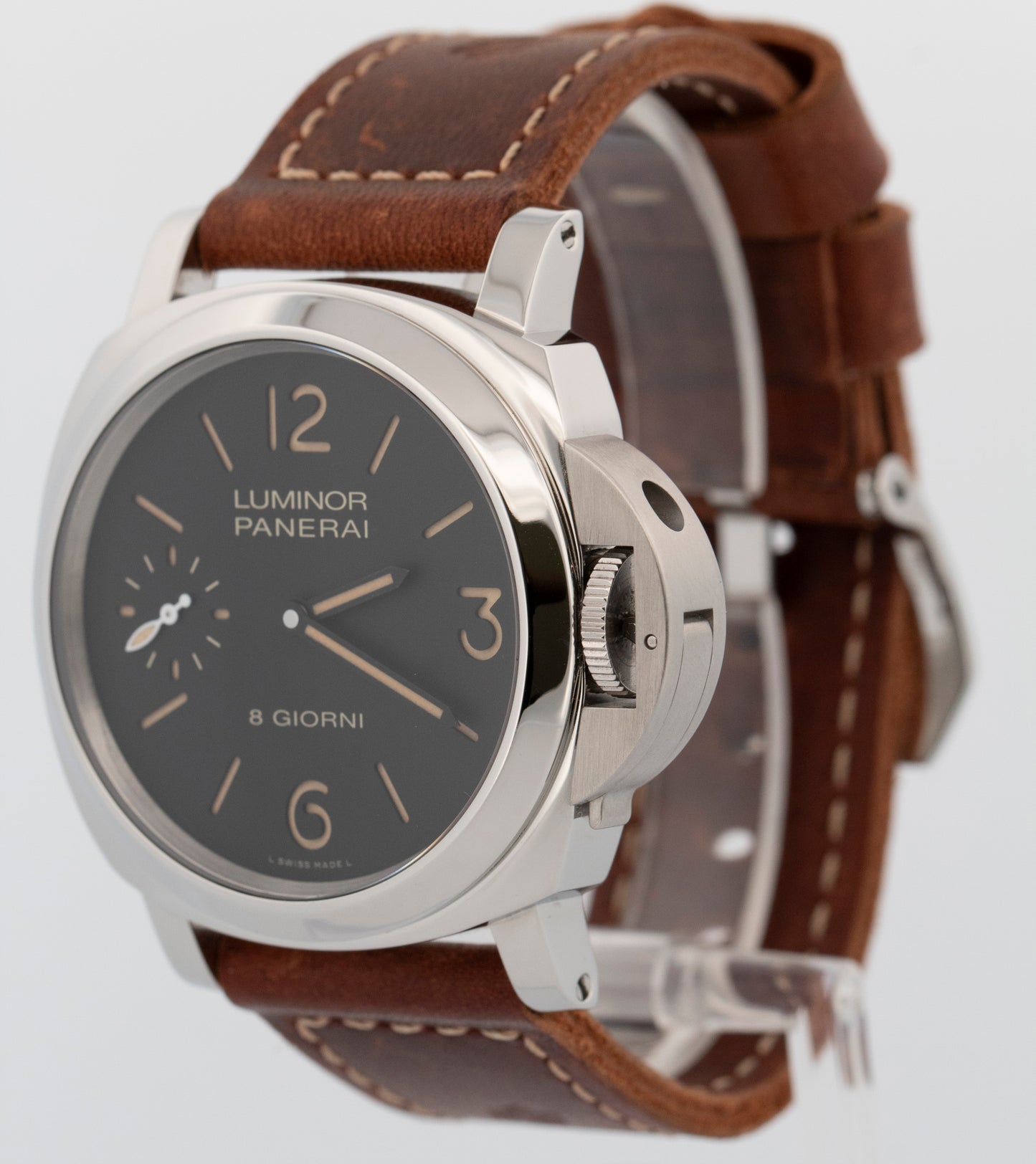 Panerai Luminor 8 Days BLACK Stainless Steel 44mm PAM00915 Watch BOX