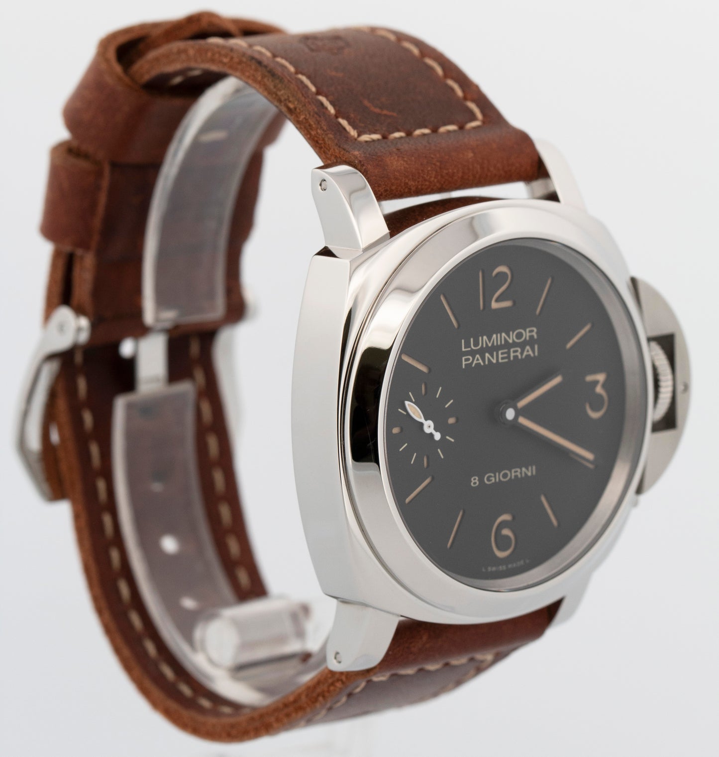 Panerai Luminor 8 Days BLACK Stainless Steel 44mm PAM00915 Watch BOX