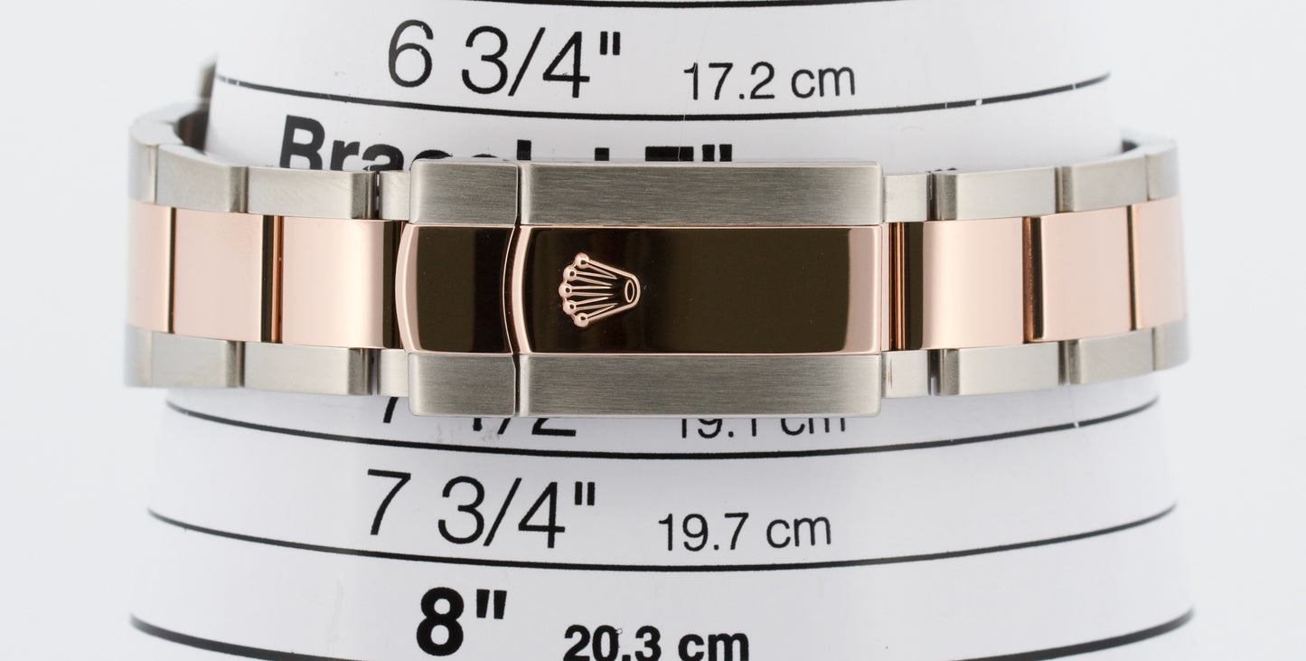 2021 PAPERS Rolex DateJust 41mm WIMBLEDON Steel 18K Rose Gold OYSTER 126331 BOX