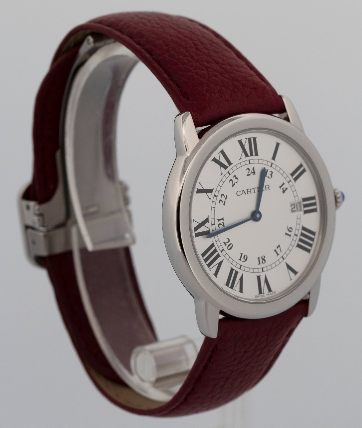 Cartier Ronde Solo SILVER Stainless Steel Quartz 36mm 3603 / WSRN0029 Watch