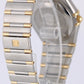 Omega Constellation Two-Tone 18k Yellow Gold Steel Silver 35.5mm 1202.30 Watch