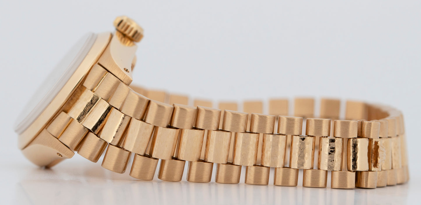 Rolex Oyster Perpetual PRESIDENT 18K Yellow Gold Bark 24mm 6718 Watch