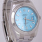 MINT Rolex DateJust II 41mm BLUE DIAMOND Stainless Steel Oyster Watch 116300